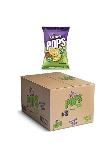 Eti Gong Pops Baharat Çeşnili Mısır Patlağı 80 G x 10 Adet fiyatları