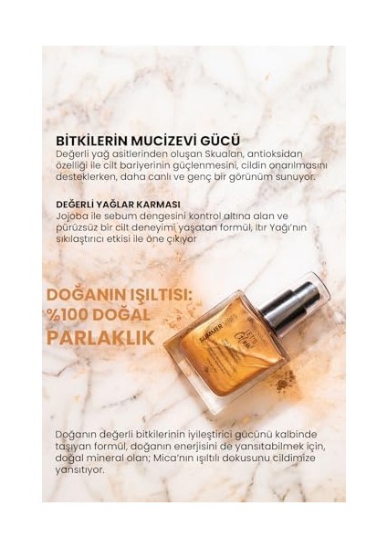 Bade Natural Işıltılı Yağ Bronze 50 ml Bitkisel Skualan Içerikli Çok Amaçlı Nemlendirici modelleri