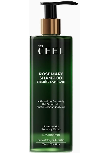 The Ceel Biberiye Şampuanı 250 ml - Saç Dökülmesine Karşı Keratin Biotin ve Kolajen Özlü Hızlı Saç Uzatma ve Güçlendirici Bakım fiyatları