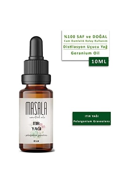 Masala Saf Itır (Sardunya) Yağı 10 Ml. - (Geranium Essential Oil) fiyatları
