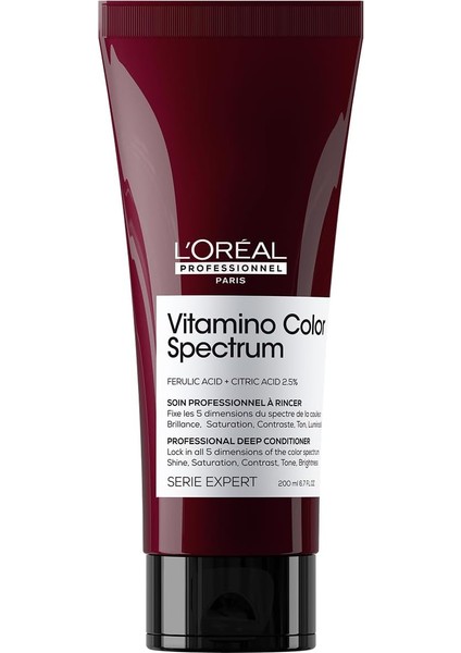 L&apos;oréal Professionnel Paris Serie Expert Vitamino Color Spectrum Boyalı Saçlar Için Parlaklık Kazandıran Saç Kremi 200ML