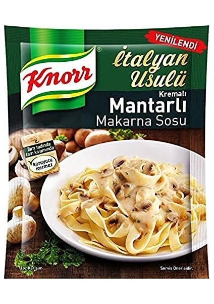 Knorr Makarna Sosu Italyan Usulü Kremalı Mantarlı 52 G fiyatları