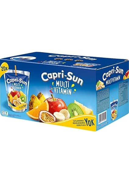 Caprisun Multi Vitamin Karışık Meyveli (200 ml x 20 Adet) fiyatları