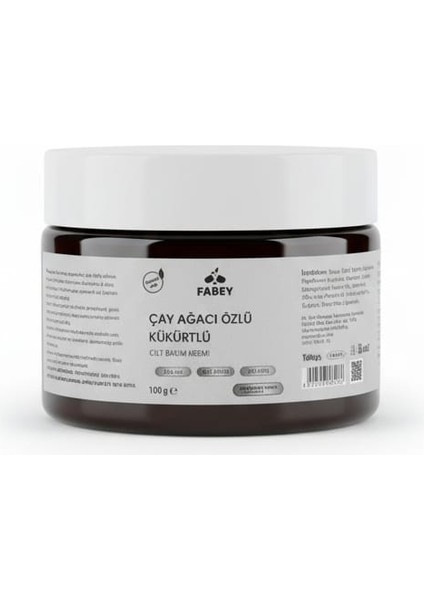 Çay Ağacı Özlü Kükürtlü Krem 100G fırsatları