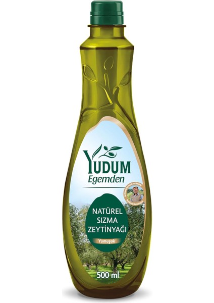 Yudum Egemden Yumuşak Lezzet Sızma Zeytinyağı, Pet, 500 ml