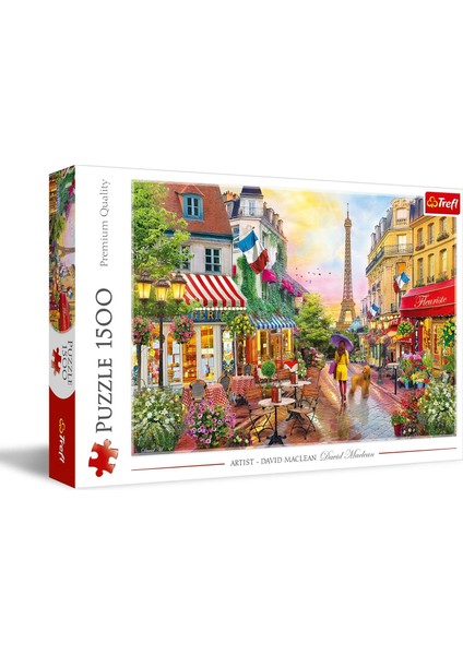 Puzzle, Charme Of Paris, 1500 Parça, Üstün Kalite, Yetişkinler ve 12 Yaşından Büyük Çocuklar Için