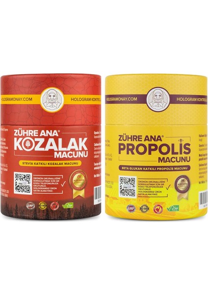 Zühre Ana Propolis Macunu + Zühre Ana Diyabetik Kozalak Macunu fiyatları
