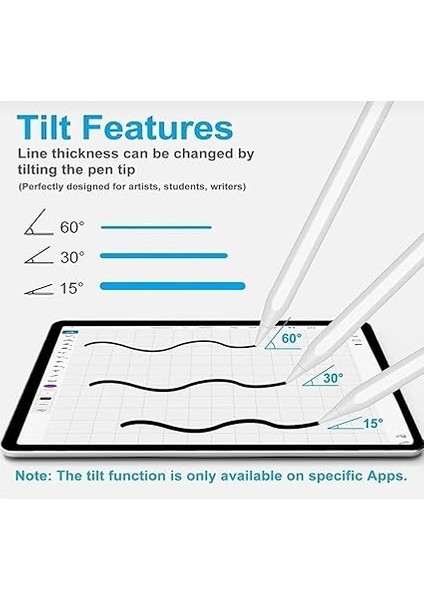 Tablet Kalemi, Ios/android/windows Uyumlu, Çizim ve Yazı Için, 2 Hediyeli modelleri