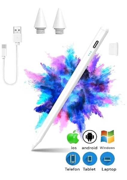 Tablet Kalemi, Ios/android/windows Uyumlu, Çizim ve Yazı Için, 2 Hediyeli fırsatları