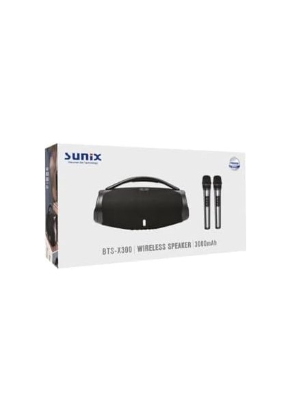 40W 3000 Mah Çift Mikrofonlu Taşınabilir Bluetooth Hoparlör BTS-X300 fiyatları