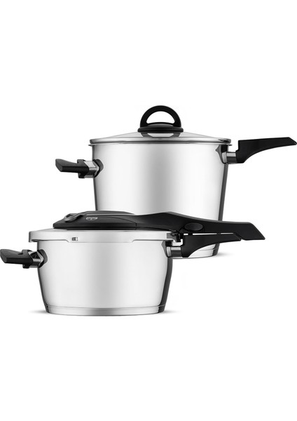 Düdüklü Tencere Seti 4 ve 6 Lt, Çelik