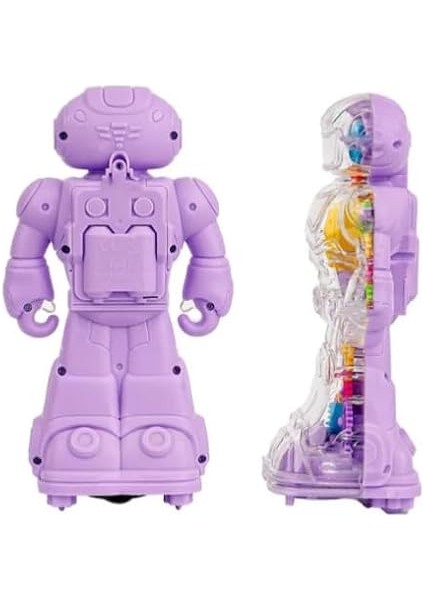 ve Işıklı 360 Derece Dönen Oyuncak Robot modelleri