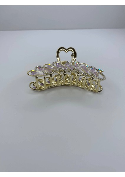 Mor Sedef Yansımalı Parlak Taşlı Gold Renkli Saç Tokası fiyatları