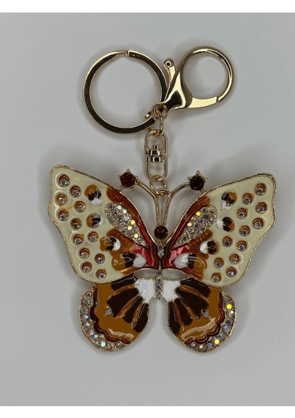 Rengarenk Büyük Kelebek Figürlü Çanta Aksesuarı