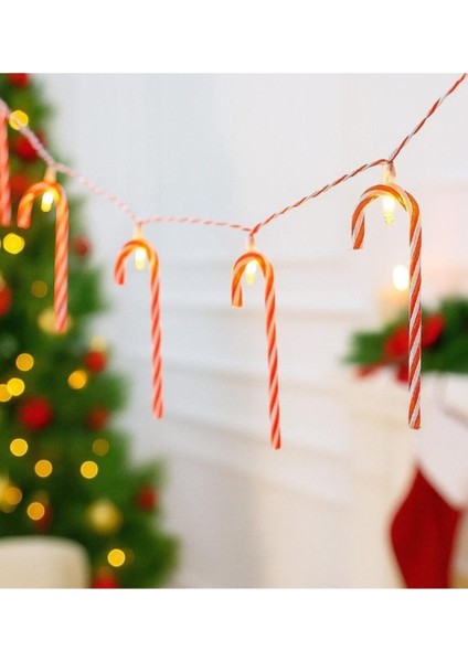 Yılbaşı LED Zincir Işık Baston Şeker 170CM 10 LED AST6008 indirimleri