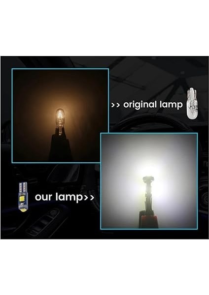 Adet T5 LED Mini Dipsiz Kilometre Gösterge Ambians Aydınlatma Turuncu fiyatları