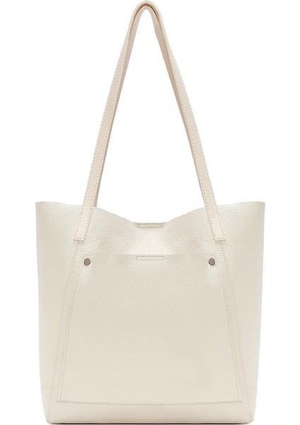 %100 Hakiki Deri Ön Cepli Shopper Kadın El ve Omuz Çantası fiyatları