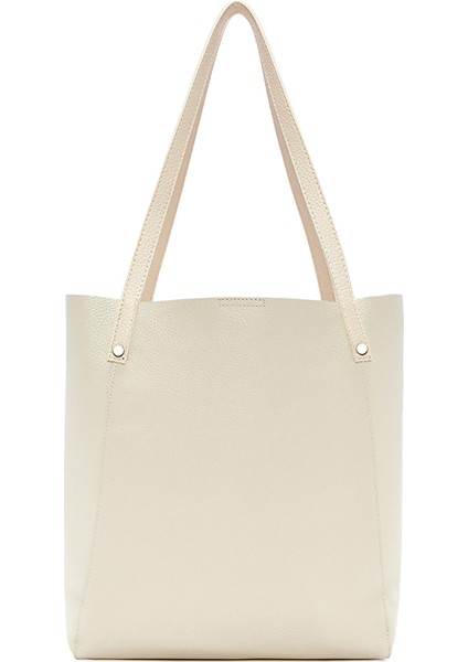 %100 Hakiki Deri Ön Cepli Shopper Kadın El ve Omuz Çantası modelleri