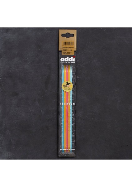 Addi Colibri 4,5mm 20CM Renkli Çorap Şişi - 204-7