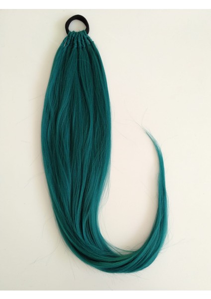 Yeşil Renkli At Kuyruğu Saç Tokası