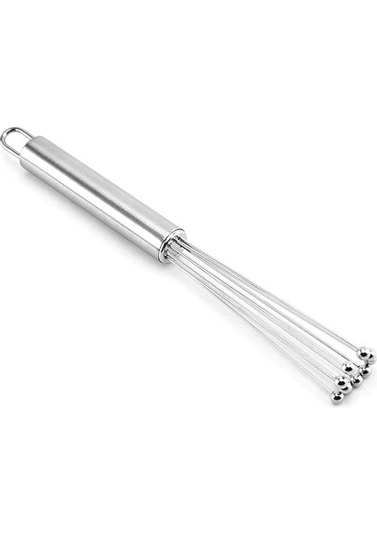 Home Paslanmaz Çelik Boncuk Çırpıcı – Ergonomik Tasarım, Dayanıklı ve Pratik Mutfak Çırpma Teli, Yumurta, Süt, Krema, Sos, Hamur Karıştırıcı, Profesyonel ve Ev Kullanımı Için (33 Cm)