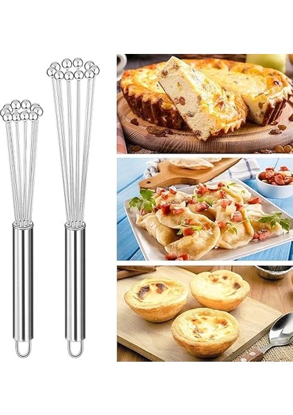Home Paslanmaz Çelik Boncuk Çırpıcı – Ergonomik Tasarım, Dayanıklı ve Pratik Mutfak Çırpma Teli, Yumurta, Süt, Krema, Sos, Hamur Karıştırıcı, Profesyonel ve Ev Kullanımı Için (33 Cm) indirimleri
