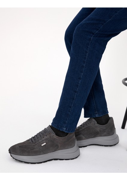 Erkek Antrasit %100 Deri Casual Ayakkabı 50315646-VR006 fırsatları