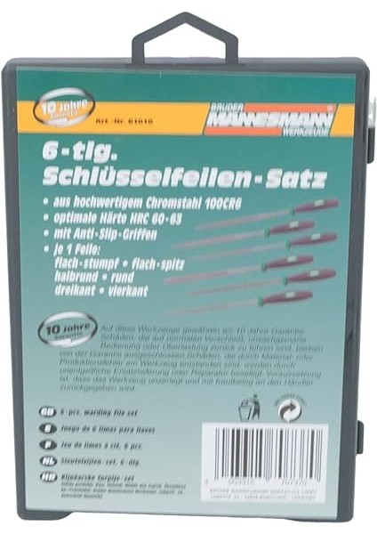 M 61010 Profesyonel Saatçi Eğe Seti, 6 Parça modelleri