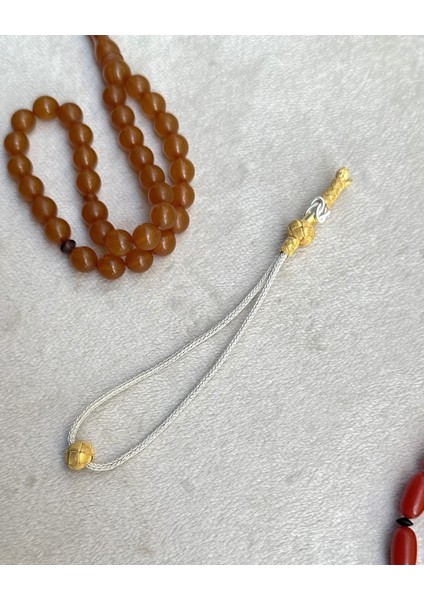 Gümüş Kazaziye Özel Halka Kamçı Model Gümüş Tespih Püskülü