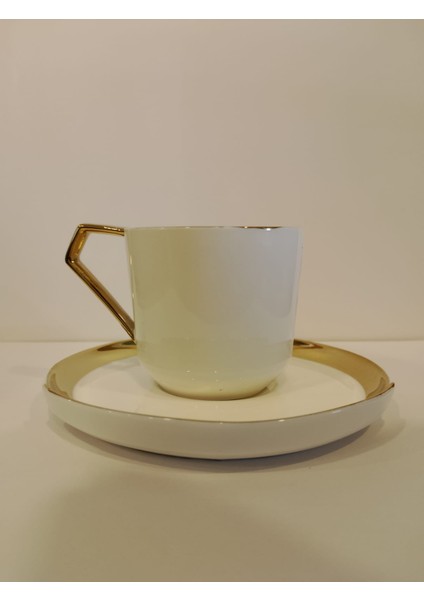 Luxury Gold Bone Porselen Kahve Fincan Takımı 405GLD01