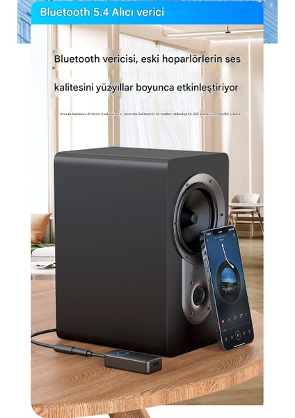 2 In 1 Bluetooth Adaptör Alıcı Verici Bluetooth 5.4 Receiver Aux Wireless Araç Hoparlör Kulaklık Bluetooth Kiti indirimleri