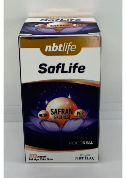 Nbt Life Saflife Kapsül, 30 Adet, Safran Ekstresi ve B6 Vitamini Içeren Takviye