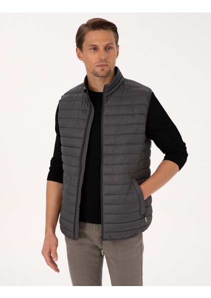 Erkek Antrasit Kapitone Yelek 50313897-VR006 modelleri