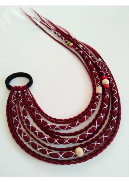 Kızıl Renkli Rasta Örgü Saç Tokası fiyatları