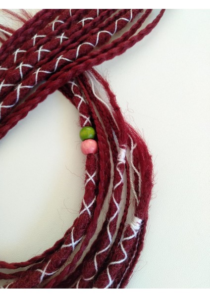 Kızıl Renkli Rasta Örgü Saç Tokası fırsatları