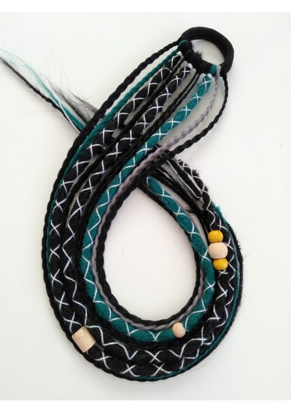 Siyah Renkli Rasta Örgü Saç Tokası