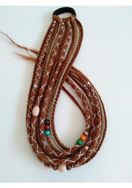 Bakır Renkli Rasta Örgü Saç Tokası