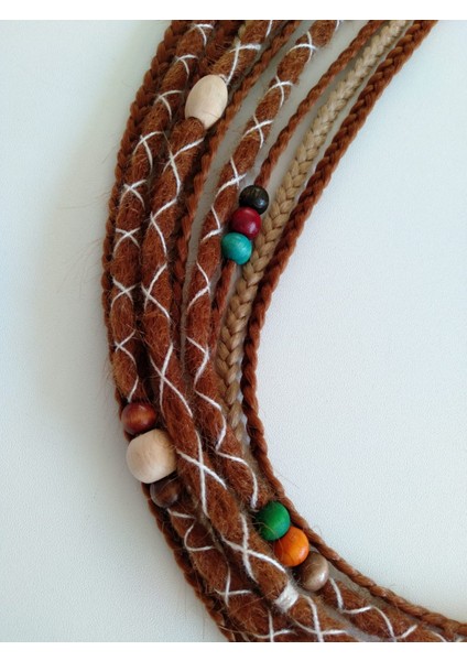 Bakır Renkli Rasta Örgü Saç Tokası modelleri