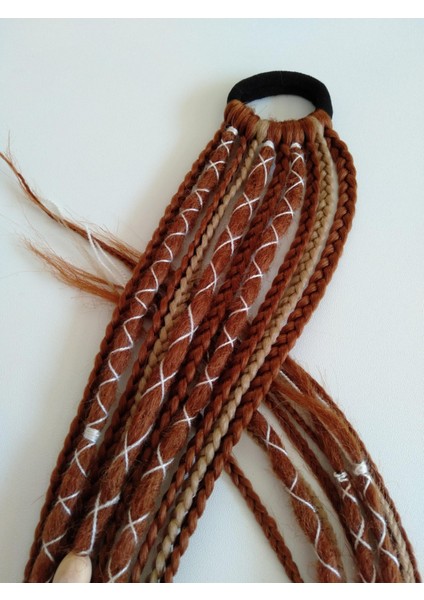 Bakır Renkli Rasta Örgü Saç Tokası fırsatları