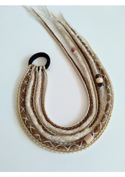 Platin Sarı Renkli Rasta Örgü Saç Tokası