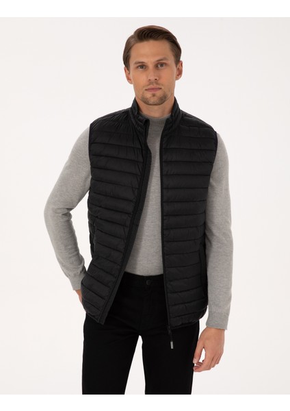 Erkek Siyah Kapitone Yelek 50313897-VR046