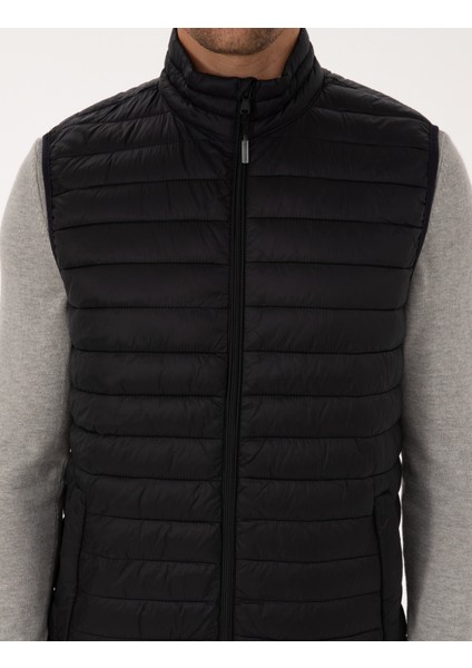 Erkek Siyah Kapitone Yelek 50313897-VR046