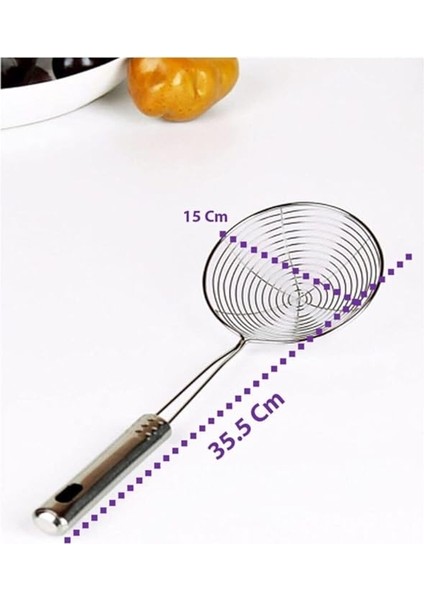 Akcakese Kızartma Kevgiri, Yağ Süzgeci, Çelik Tel Kepçe - Kevgir modelleri