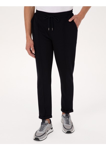 Erkek Lacivert Slim Fit Eşofman Altı 50314209-VR033 fiyatları