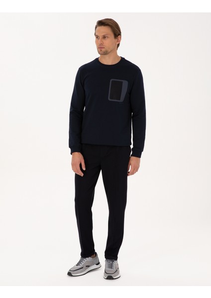 Erkek Lacivert Slim Fit Eşofman Altı 50314209-VR033 modelleri