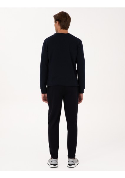 Erkek Lacivert Slim Fit Eşofman Altı 50314209-VR033 fırsatları