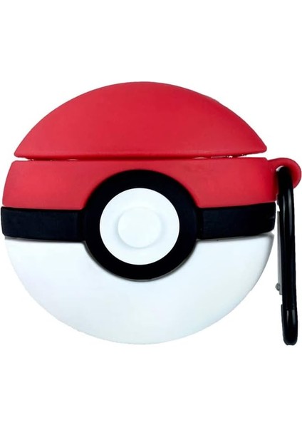 Freebuds 4i Için Kılıf Figürlü Silikon Crtn-Fgr-Pkebll [freebuds 4i ile Uyumlu Kılıf - Kırmızı - Beyaz]