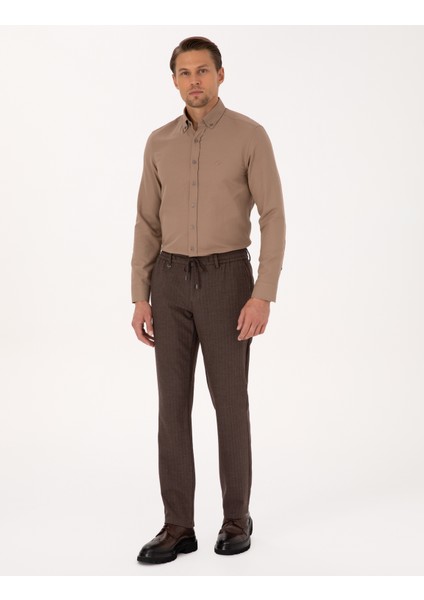 Erkek Açık Kahverengi Slim Fit Kumaş Pantolon 50311807-VR002 modelleri