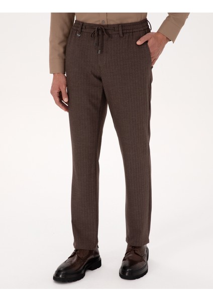 Erkek Açık Kahverengi Slim Fit Kumaş Pantolon 50311807-VR002 fiyatları