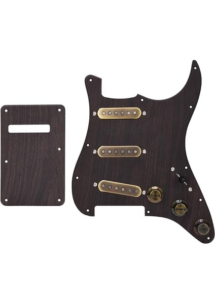 Gitar Yüklü Pickguard Yüklü Önceden Kablolu Sss Humbucker Pickguard Seti, Elektro Gitar Parçaları Için Arka Plakalı Manyetikler ve Kablolar Dahil